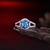 Picture of Top Rated Blue Platinum Plated Fashion Rings