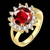Picture of High Rated Red Fashion Rings
