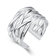 Picture of Trendy Platinum Plated White Fashion Rings