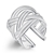 Picture of Beauteous Platinum Plated White Fashion Rings