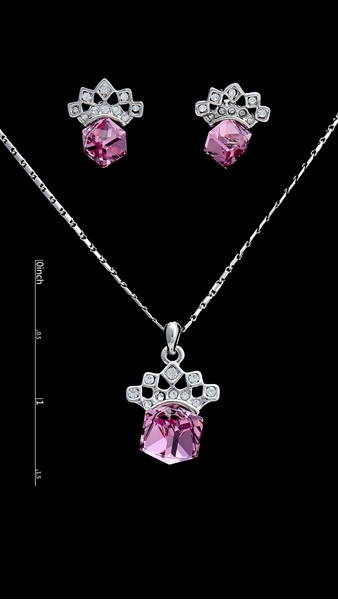 Picture of Delicate Zine-Alloy Square 2 Pieces Jewelry Sets