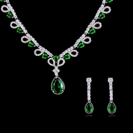 Picture of Big Wedding Necklace And Earring Sets 1JJ050901S