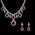 Picture of  Cubic Zirconia Copper Brass Necklace And Earring Sets 1JJ050907S