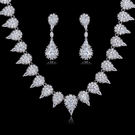 Picture of Big Wedding Necklace And Earring Sets 1JJ050913S