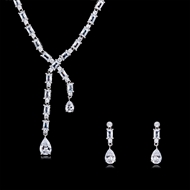 Picture of  Big Cubic Zirconia Necklace And Earring Sets 1JJ050937S