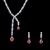 Picture of  Wedding Cubic Zirconia Necklace And Earring Sets 1JJ050940S