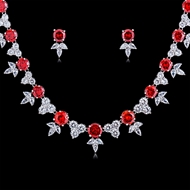 Picture of Luxury Wedding Necklace And Earring Sets 1JJ050953S