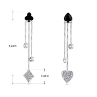 Picture of Others Cubic Zirconia Dangle Earrings 2YJ053513E