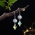 Picture of Swarovski Element Medium Dangle Earrings 3LK053676E