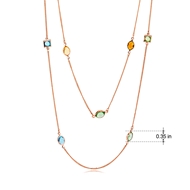 Picture of Artificial Crystal Casual Layered Necklaces 2YJ054016N