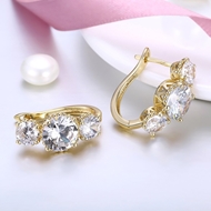 Picture of Hot Selling White Huggies Earrings