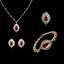 Show details for  Small Cubic Zirconia 4 Piece Jewelry Sets 3FF054561S