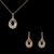 Picture of  Small Cubic Zirconia Necklace And Earring Sets 3FF054575S