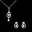 Show details for Delicate Cubic Zirconia Necklace And Earring Sets 3FF054595S