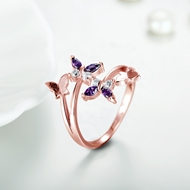 Picture of Reasonably Priced Rose Gold Plated Small Fashion Ring with Low Cost