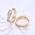 Picture of Inexpensive Gold Plated Medium Small Hoop Earrings of Original Design