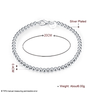 Picture of Copper or Brass Platinum Plated Link & Chain Bracelet with Low Cost