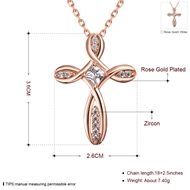Picture of New Season White Copper or Brass Pendant Necklace with SGS/ISO Certification