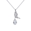 Show details for Sparkling Casual White Pendant Necklace