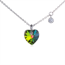 Show details for Beautiful Swarovski Element Colorful Pendant Necklace