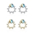 Picture of Designer Platinum Plated Classic Stud Earrings with Easy Return