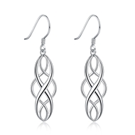 Picture of Purchase 925 Sterling Silver Medium Dangle Earrings Exclusive Online