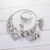Picture of Wholesale Platinum Plated Cubic Zirconia 4 Piece Jewelry Set in Flattering Style