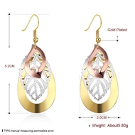 Picture of Attractive Multi-tone Plated Copper or Brass Dangle Earrings at Unbeatable Price