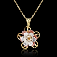 Picture of Stylish Flowers & Plants Multi-tone Plated Pendant Necklace