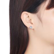 Picture of Sparkling Casual Platinum Plated Stud Earrings