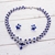 Picture of Wholesale Platinum Plated Cubic Zirconia Necklace and Earring Set with No-Risk Return