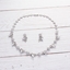 Show details for Hot Selling Platinum Plated Cubic Zirconia Necklace and Earring Set Online Only