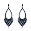 Show details for Fashionable Casual Gunmetal Plated Dangle Earrings