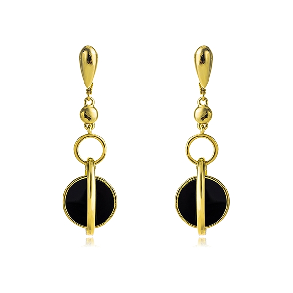 Picture of Buy Zinc Alloy Gold Plated Dangle Earrings with Wow Elements