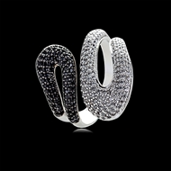 Picture of Hot Selling Platinum Plated Copper or Brass Fashion Ring with No-Risk Refund