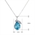 Picture of 16 Inch Blue Pendant Necklace in Exclusive Design