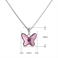 Picture of Fashion Swarovski Element 16 Inch Pendant Necklace