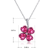 Picture of Brand New Pink Small Pendant Necklace with SGS/ISO Certification