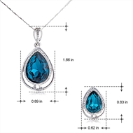 Picture of Wholesale Platinum Plated Small Necklace and Earring Set