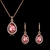Picture of Fast Selling Red 16 Inch Necklace and Earring Set