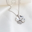 Show details for Famous Small Platinum Plated Pendant Necklace