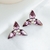 Picture of Fashion Purple Stud Earrings with 3~7 Day Delivery