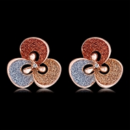 Picture of Purchase Rose Gold Plated Flowers & Plants Stud Earrings Exclusive Online