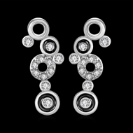 Picture of Brand New White Casual Dangle Earrings with Low Cost