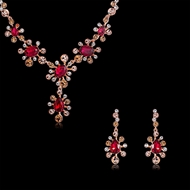 Picture of Affordable Zinc Alloy Rose Gold Plated Necklace and Earring Set in Exclusive Design