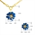 Picture of Chic Flowers & Plants Enamel Necklace and Earring Set