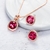Picture of Casual Geometric Necklace and Earring Set Factory Supply