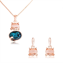 Show details for Classic Zinc Alloy Necklace and Earring Set at Unbeatable Price
