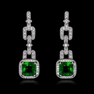 Picture of Luxury Cubic Zirconia Dangle Earrings with Member Discount