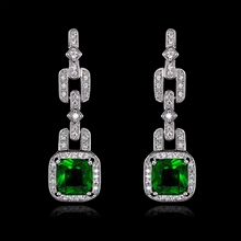 Show details for Luxury Cubic Zirconia Dangle Earrings with Member Discount